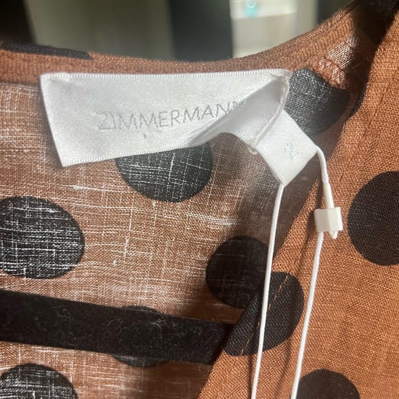 Zimmermann linen dress with matching belt - Picture 5 of 5